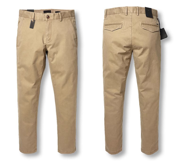 match mens slim tapered flat front casual pants
