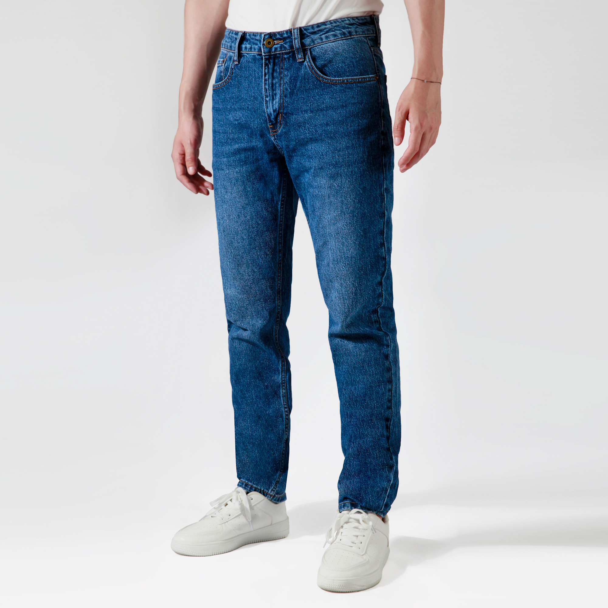 straight slim jeans men