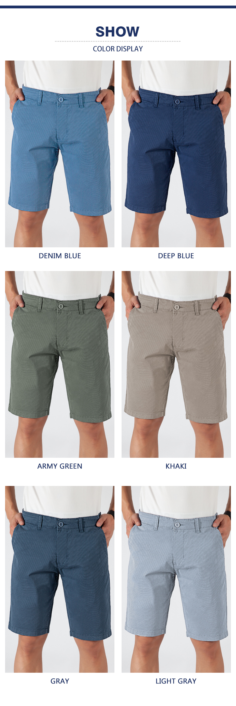 khaki work shorts