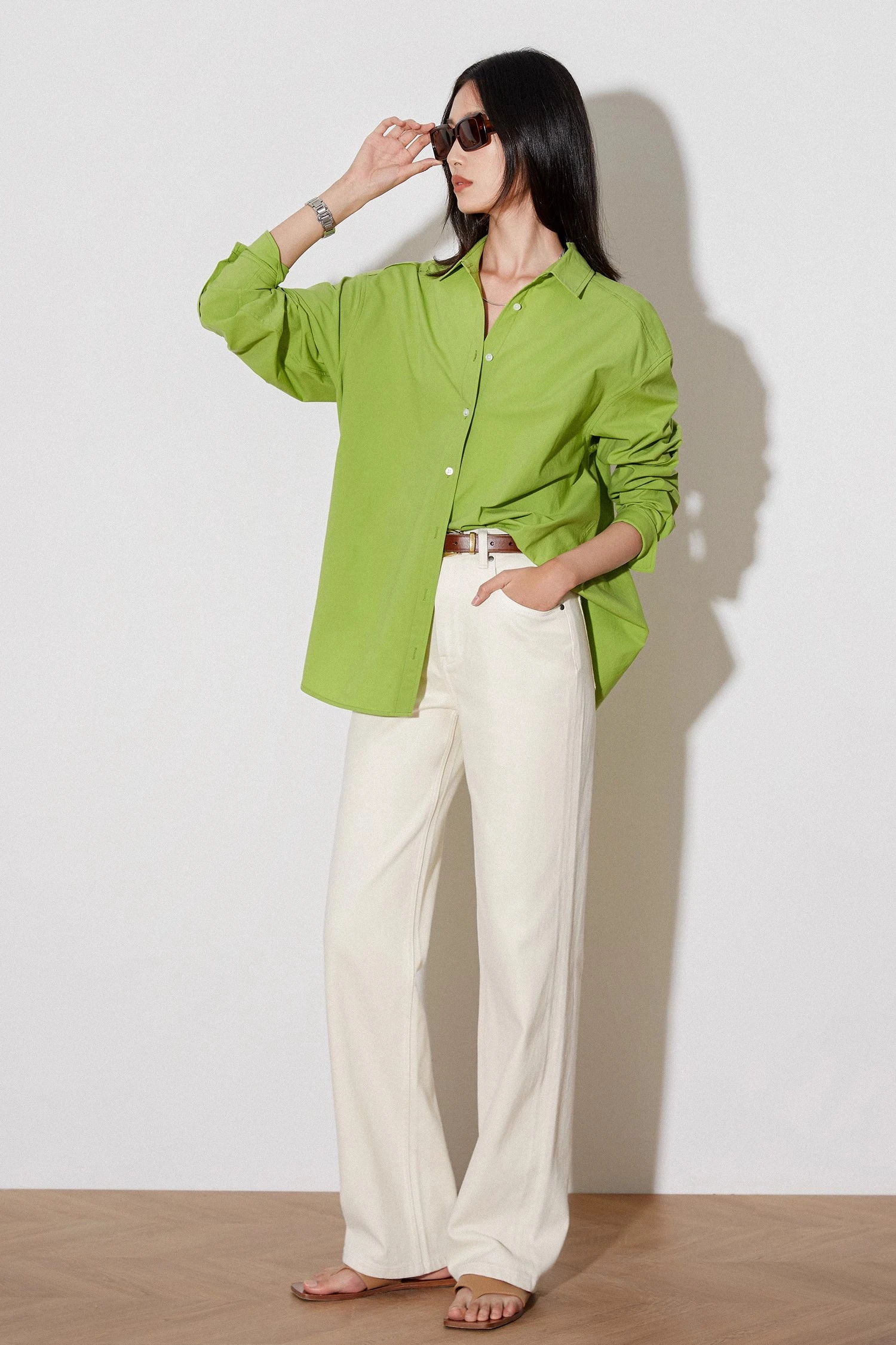 loose straight jean cotton on