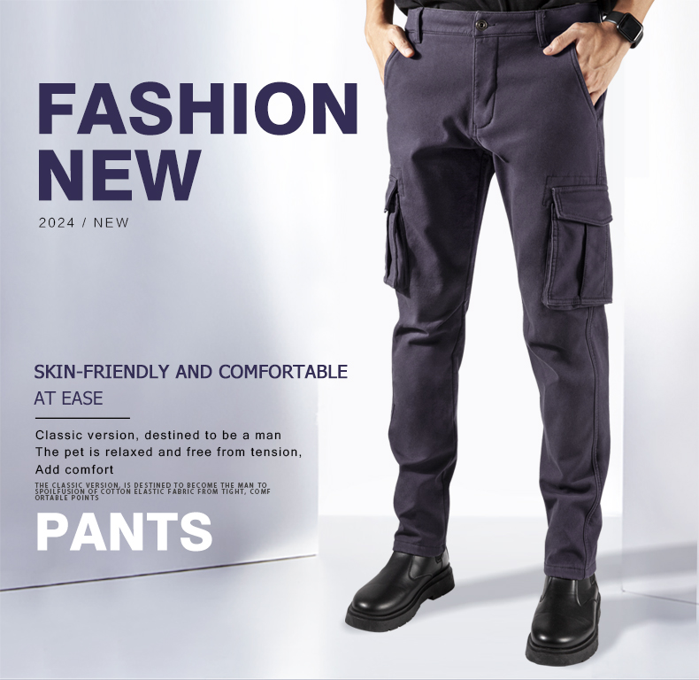 cargo elastic waist pants