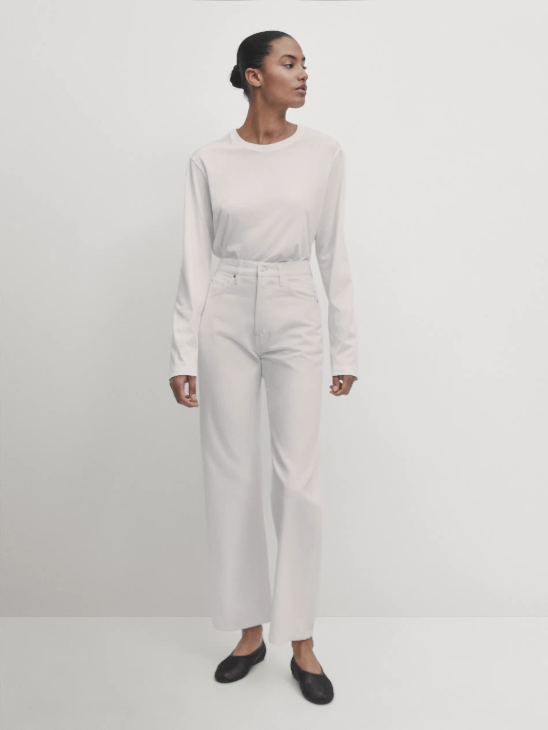 high rise straight pants