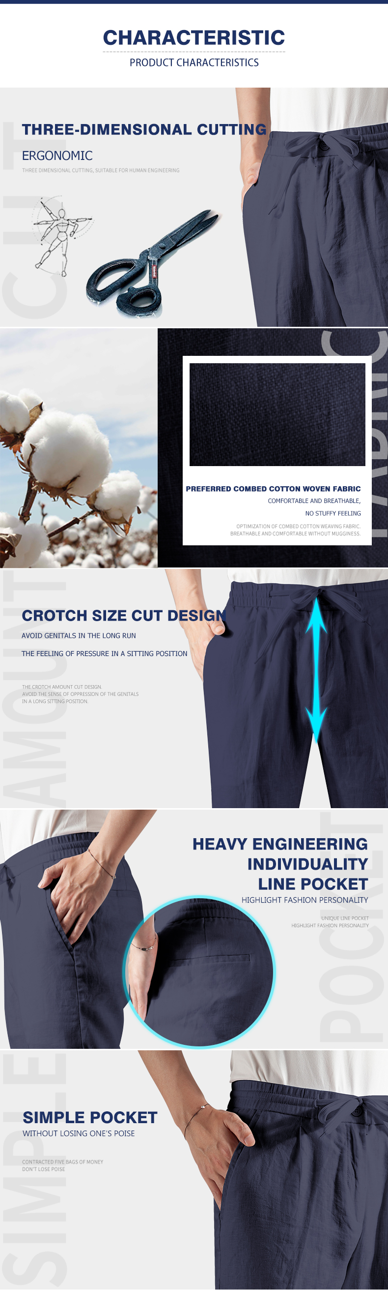 cropped men's pants
