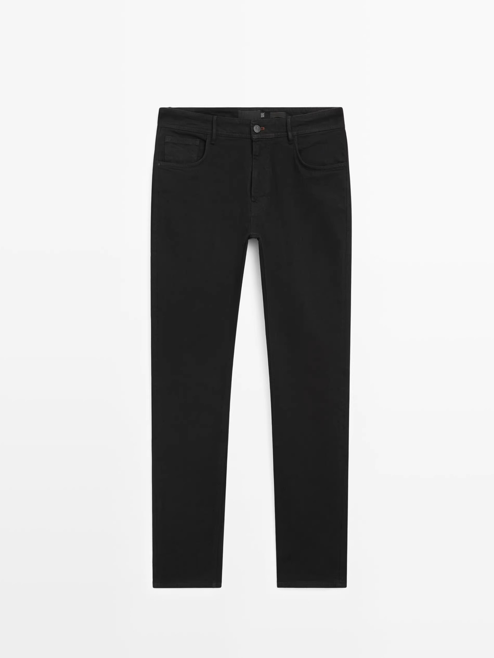 black slim straight leg jeans