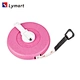 double guide wheels pink shell fiber tapeline