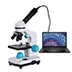 Zoom 2000x Biological HD Microscopes +13PCS Accessories+ electronic eyepiece LED USB monocular Microscope