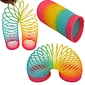 Folding Plastic Spring Coil Children's Creative Magical Toy Rainbow Circle Funny Toys