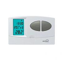 The digital boiler thermostat is a high-tech solution for efficient heating. It offers precise temperature control with its digital interface. Ocean Controls Limited's model showcases a clear LCD display and user-friendly buttons. You can program it to me