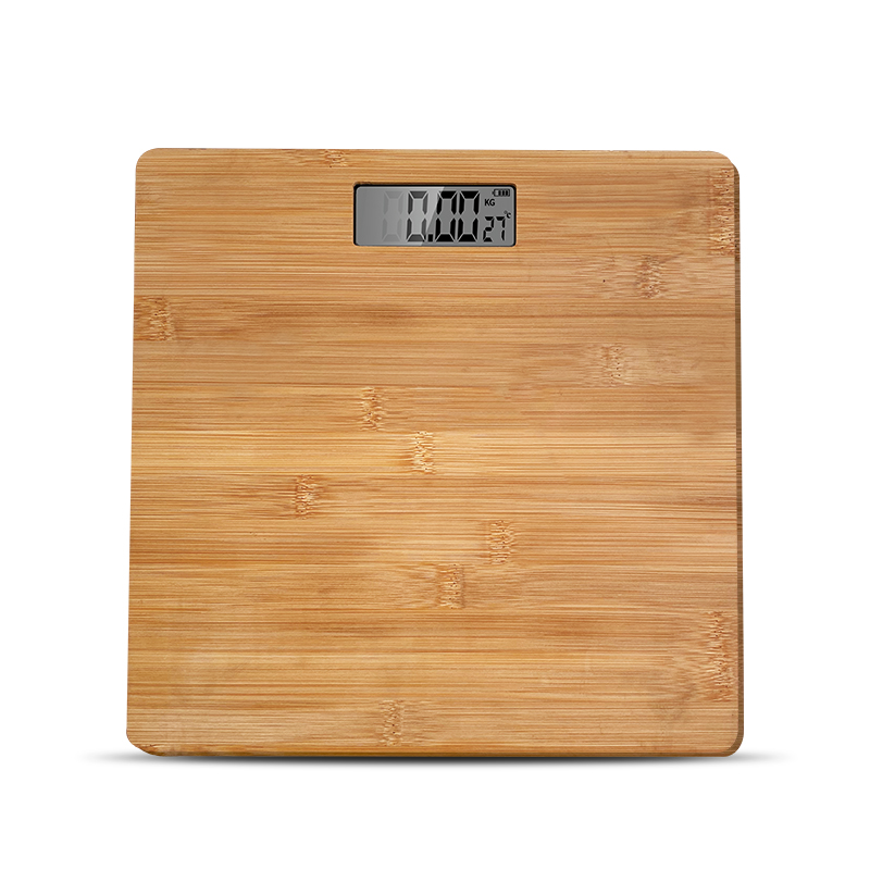 Wood Bamboo Body Bathroom Scale