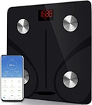 Bluetooth bathroom scales with app technology allow individuals to easily track weight and other health statistics over time on their smartphone or tablet. This innovative and convenient feature allows for easy monitoring of progress.