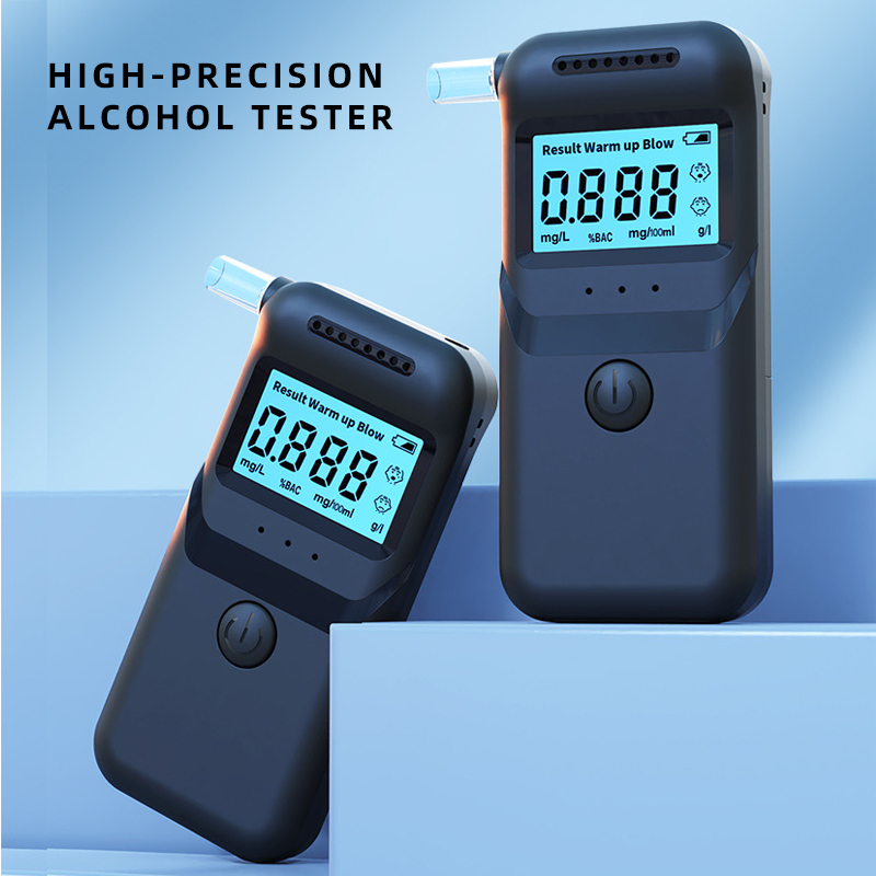 Laser Irradiation Design LCD Display Professional Portable Digital Breathalyzer Alcohol Tester