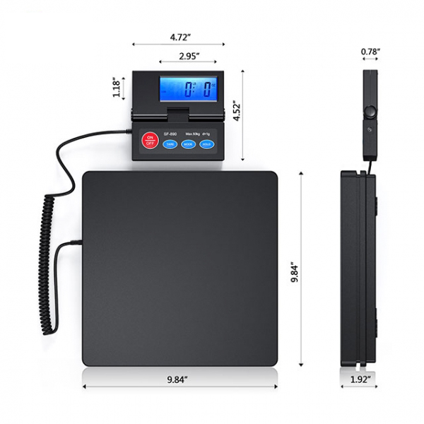 50kg/2g Capacity Postal Weighing Scale