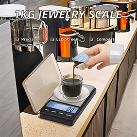 1kg/0.1g Coffee Weighing Scale With Timer