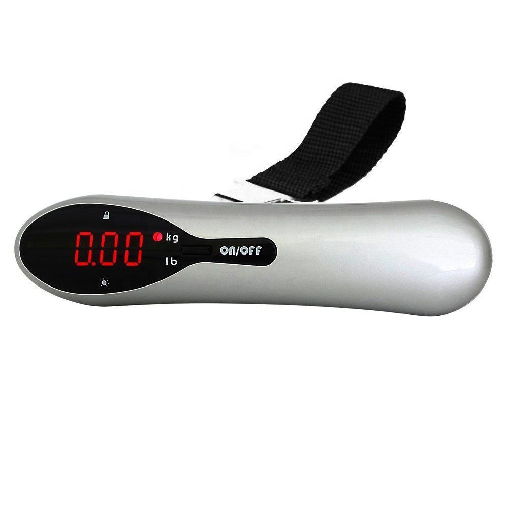 Silver luggage scale digital