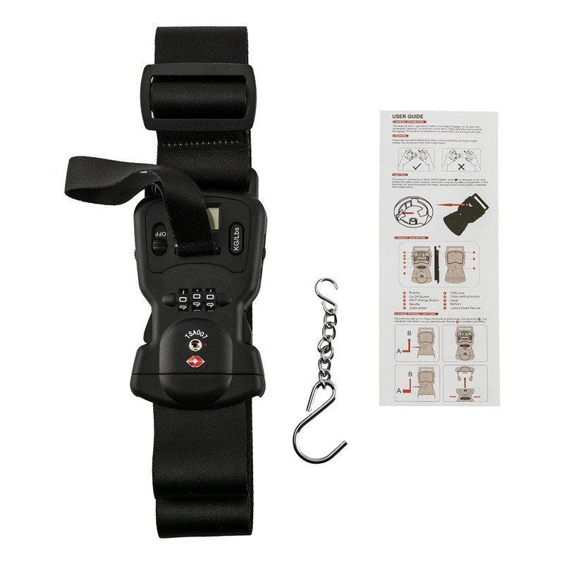 Luggage Strap Secure Lock Scale