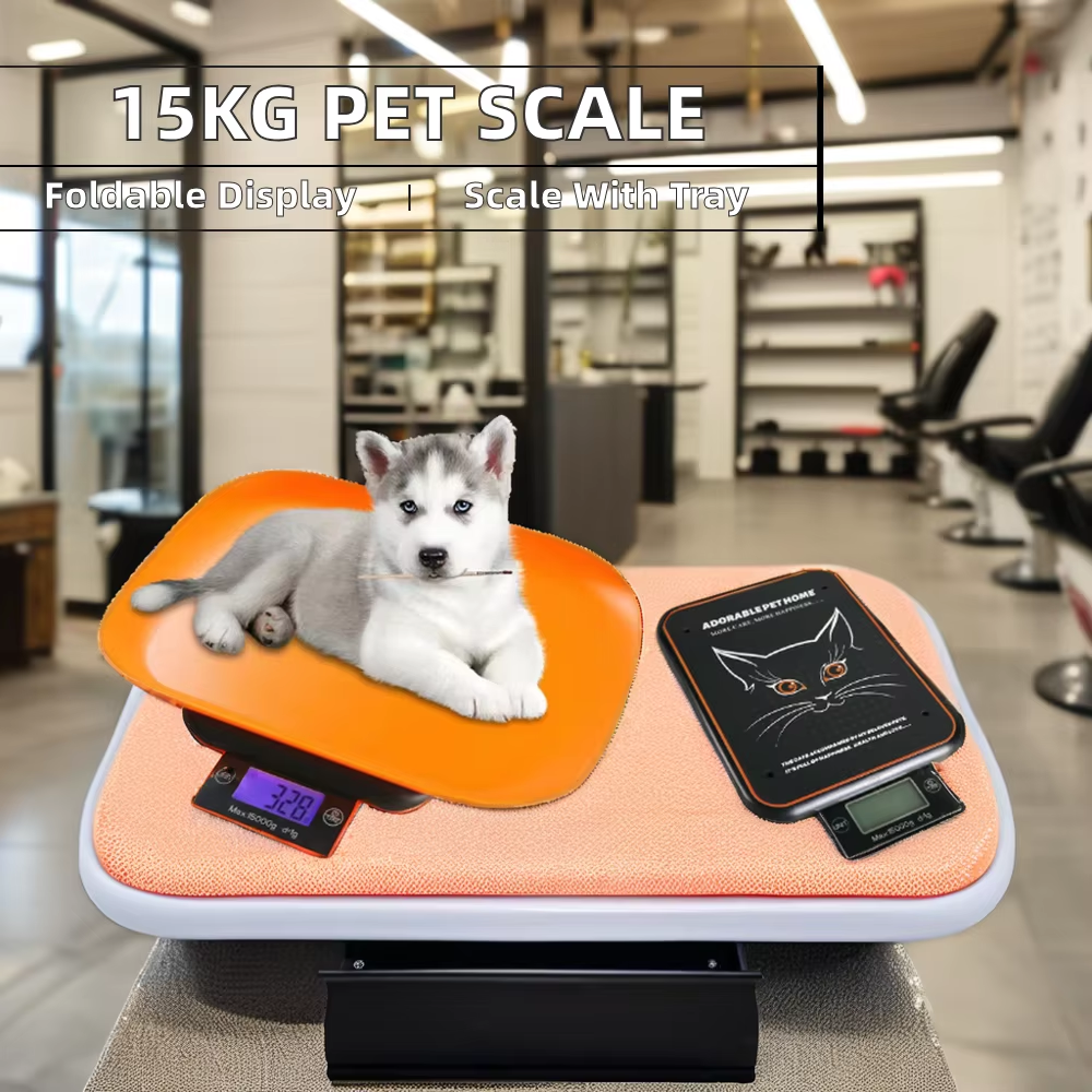 Orange Foldable Pet Scale