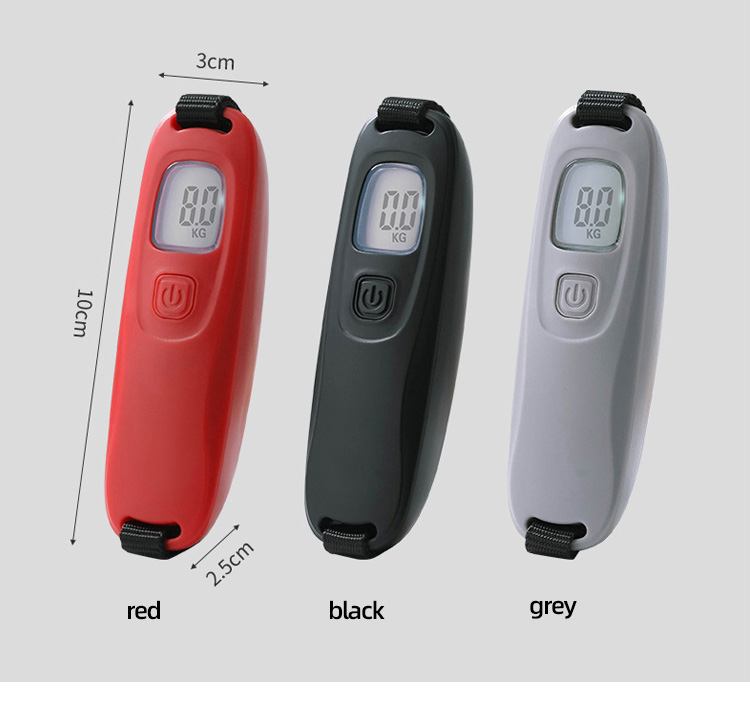 Red Black Grey Baggage Suitcase Scale Digital Hanging Travel Scale