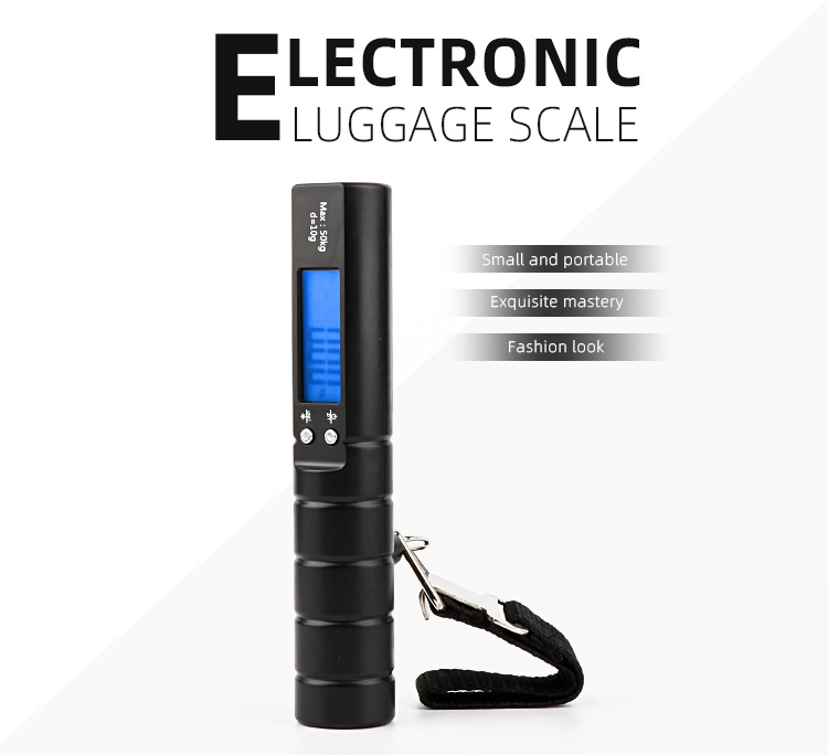 Luggage Scale 50kg with Flashlight and Tape