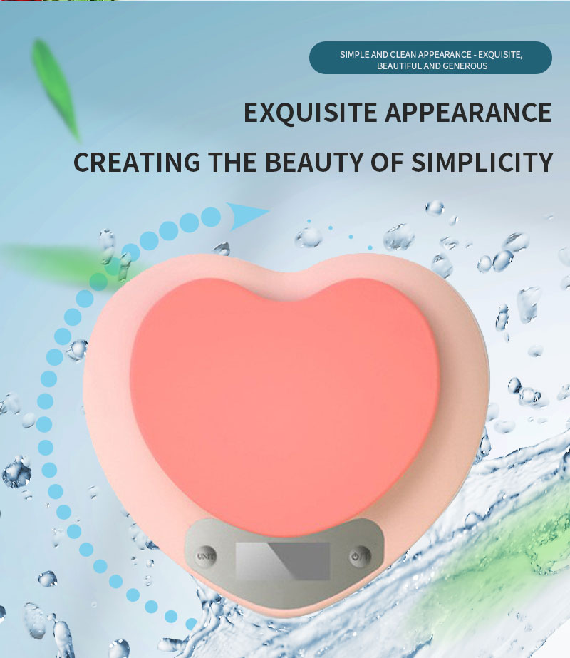 plastic usb pink kitchen scale