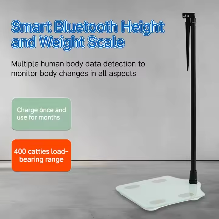 Smart bluetooth height and weight scale