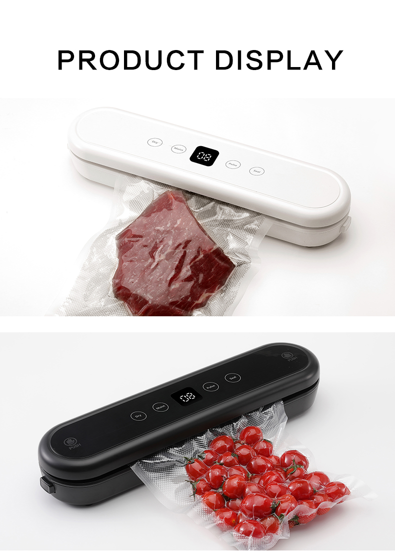 Vacuum Sealer Machine LED Display Strong Suction Sealing System