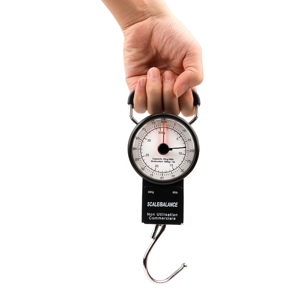 mechanical fishing scale with hook