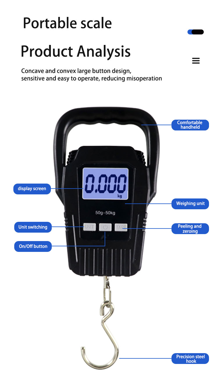 Hook Hanging Scale Outdoor Fishing Travel Activity Camping