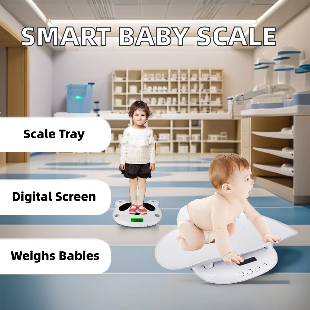 household baby scale with tray