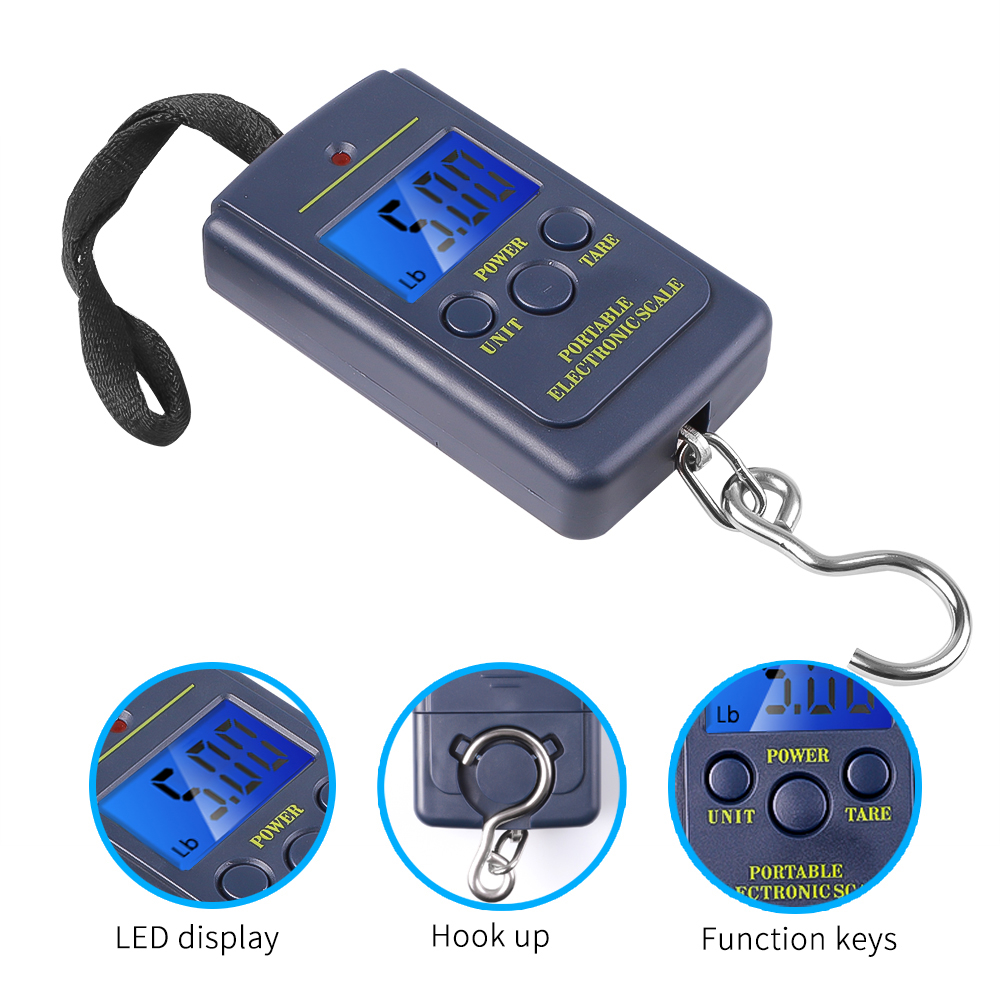 Portable 50kg Travel Luggage Weighing Scale