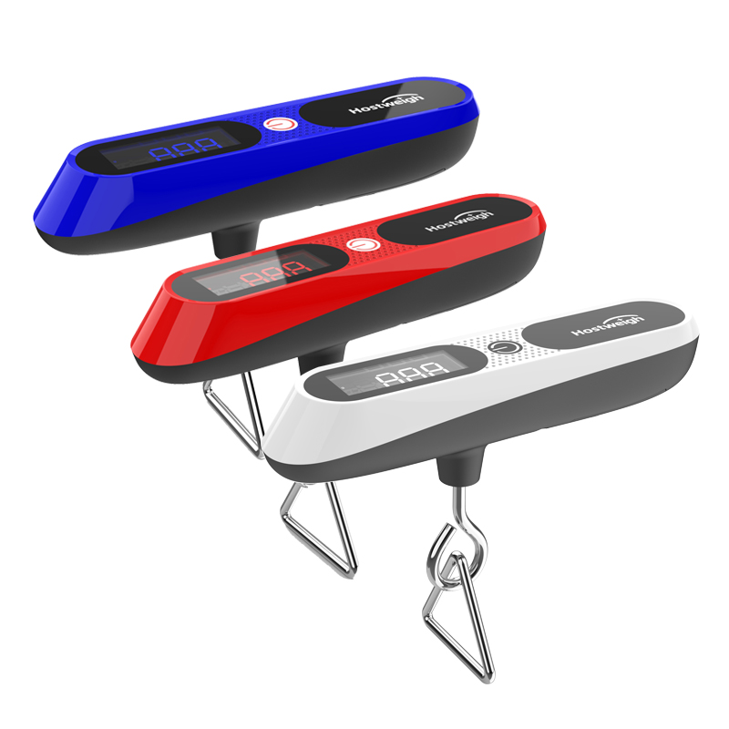 Blue Red White Luggage Scale