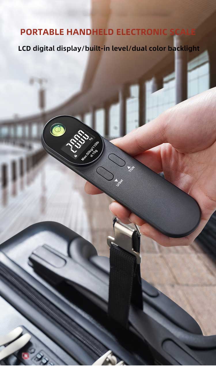 portable handheld 50kg luggage scale