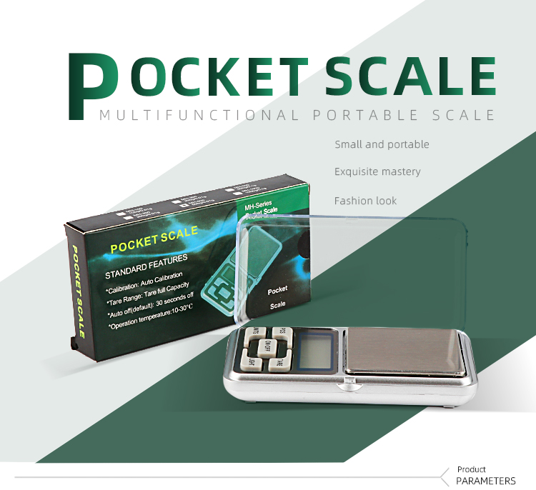 Factory Stainless Steel Jewelry Weighing Pocket Scale