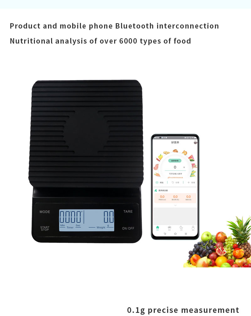 3kg WiFi USB APP Connection Smart Digital Bluetooth Coffee Weighing Scale