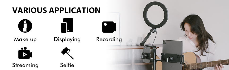viozon 3-in-1 selfie desktop live stand