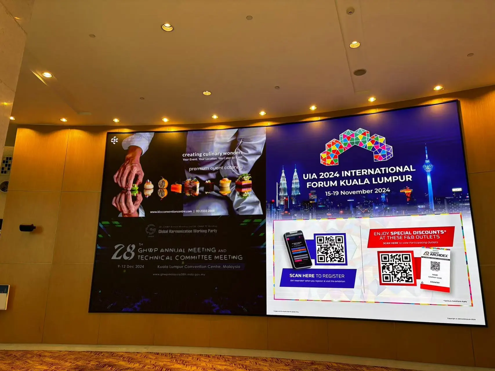 indoor fixed led display for projects