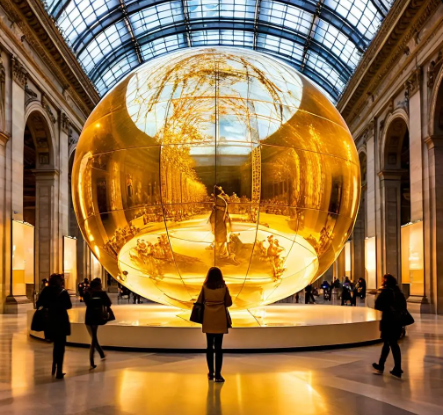LED sphere display for museum
