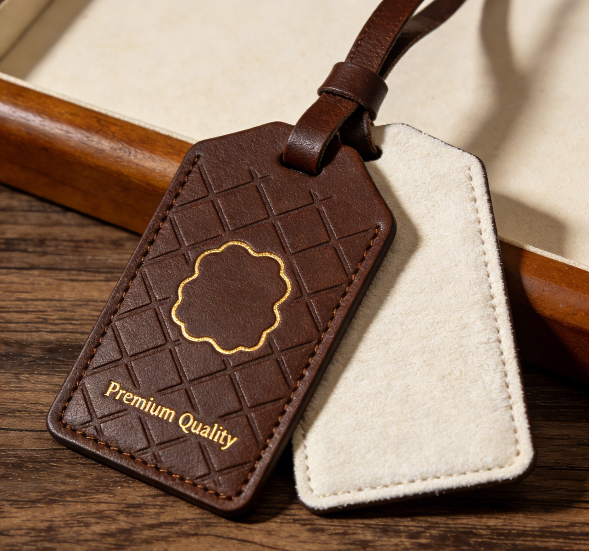 Gift hang tags used for premium apparel packaging