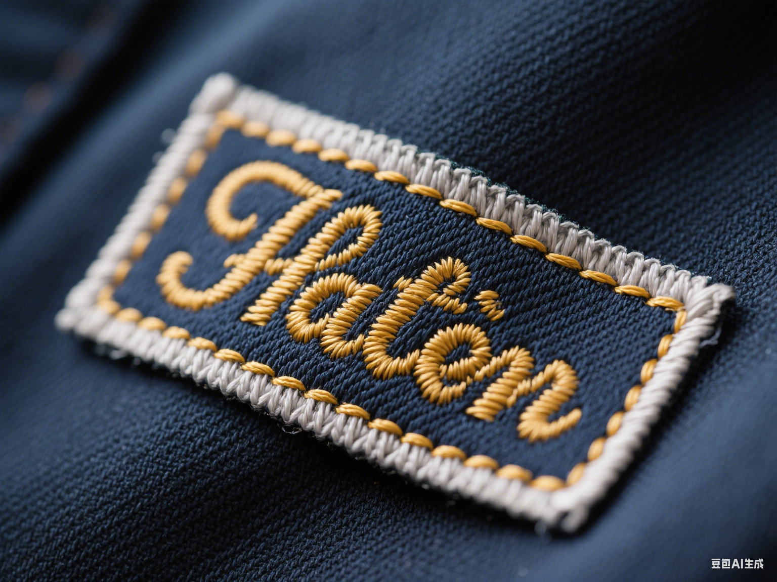 A handmade garment with an embroidered label sewn inside, styled in a lifestyle setting.