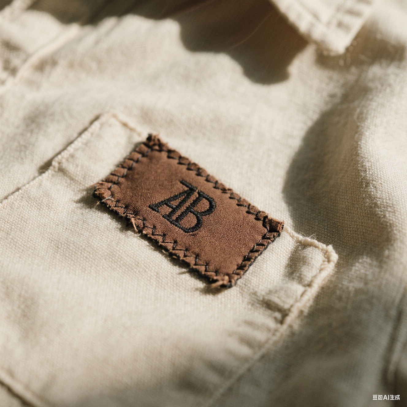Assorted woven label tags for casual and formal wear.