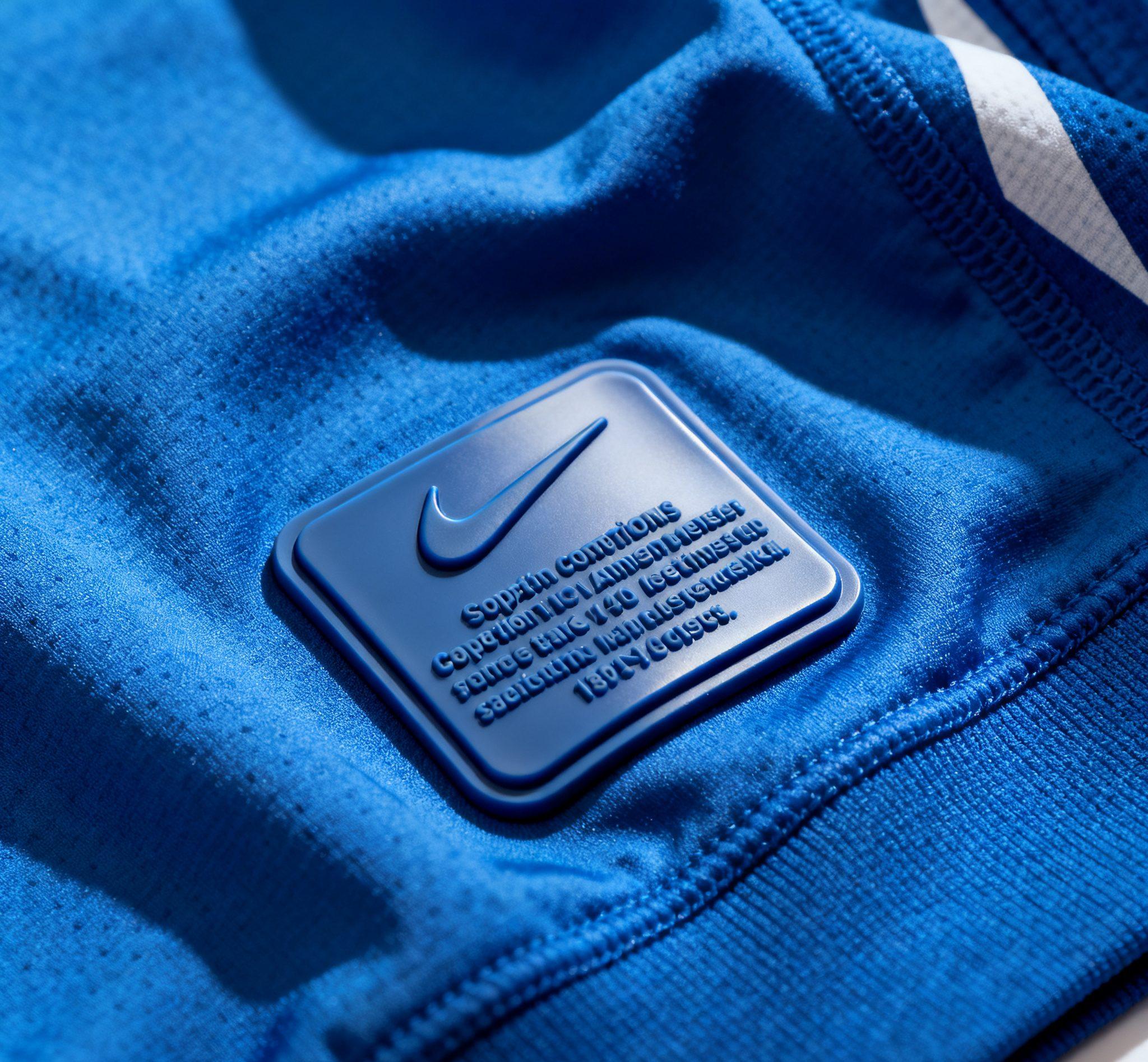 close-up of PU and silicone heat transfer labels on sportswear