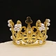 Children'S Cake Crown Baking Decoration Accessories Birthday Alloy Pearl Mini Tiara Accessories Bridal Jewelry
