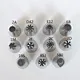 Lixusn Large Stainless Steel Icing Piping Nozzles Set 1M 2A 2D 4B 6B Frosting Tips Cake Decorating Nozzle for Baker