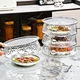 Wholesale Reusable Multi-layer Vegetable Lid Stackable Storage Fresh-keeping Cover Leftovers Storage Food Dish Cover for Kitchen