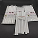 12 Pieces Each Pack 12inch 40cm*1cm Plastic White Cake Dowel Rods for Tiered Cake Construction and Stacking