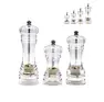 Kitchen Tools Transparent Acrylic Mills Includes Mechanisms and Premium Sea Salt and Pepper Grinder Bottle with Ceramic Core