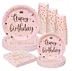 Kids Birthday Event Customized Wholesale Cheap Themed Disposable Cup Plates Napkin Party Paper Tableware Set Party Supplies