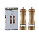 Salt And Pepper Grinder Set 6.5 Inch Wooden Salt Pepper Grinder With Rubber Wood Body And Acrylic Vision Oak Wood Pepper Grinder Like A Tower Is Slim And Easy To Hold