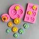 High Quality Sunflower Daisy Flower Shape Cake Mold DIY Silicone Fondant Baking Decoration Tool Pink Chocolate Mold Wholesale