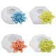 Homesun 3D Flower Fondant Molds Crystal Epoxy Mold Peony Silicone Decorative Flower Cake Mold Handmade Soap Mould