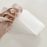 45*90mm Blank Acrylic Brand With Ribbon Wedding Seating Place Cards for Personalized Name and Table Numbers